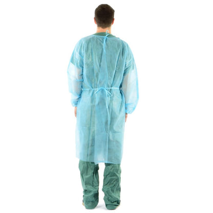 Disposable Gown made from PP Fleece green