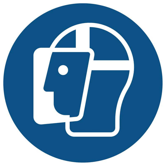 "Wear Face Shield" Mandatory Safety Sign (Forex)