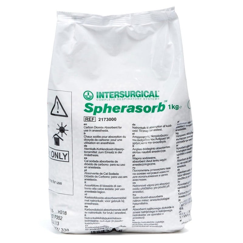 "Spherasorb" Soda Lime from Intersurgical IS Can™ absorbent cartridge