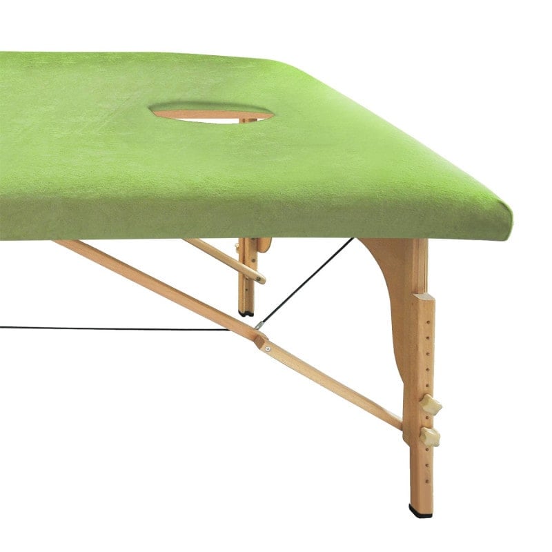 Premium Massage Table Cover with face hole beige