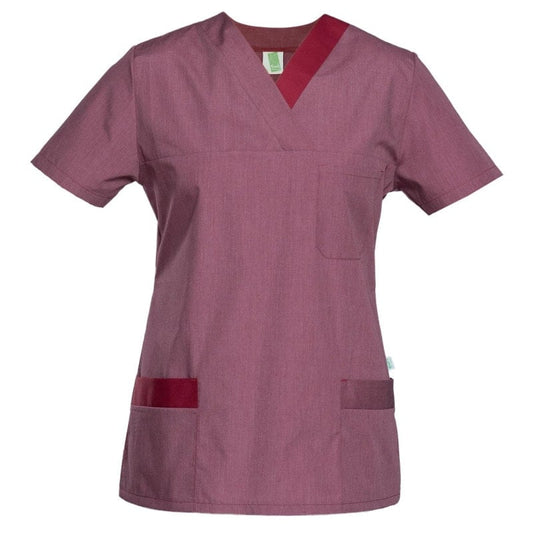 Women's Lightweight Scrub Top kiwi-light grey | XS