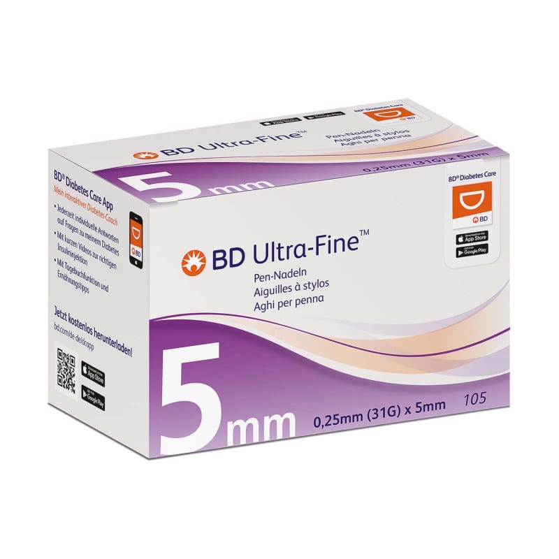 BD Ultra-Fine 5 mm 8 mm x 0.25 mm (31G)