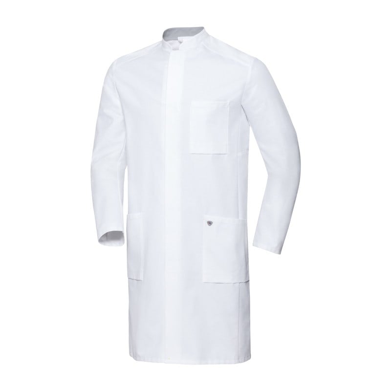 Men's Lab Coat with Stand-Up Collar 52n