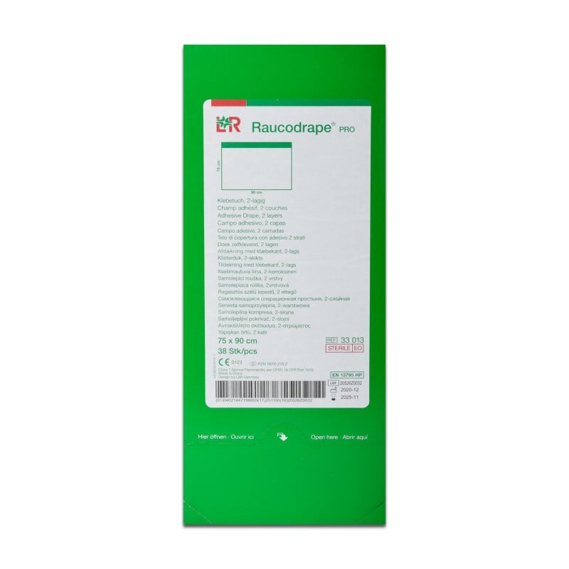 Raucodrape® PRO OR Adhesive Drapes 50 x 75 cm, 60 PCS