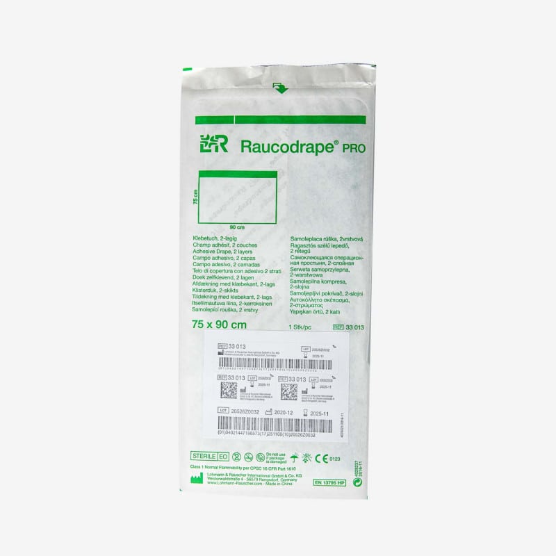 Raucodrape® PRO OR Adhesive Drapes 75 x 90 cm, 38 PCS