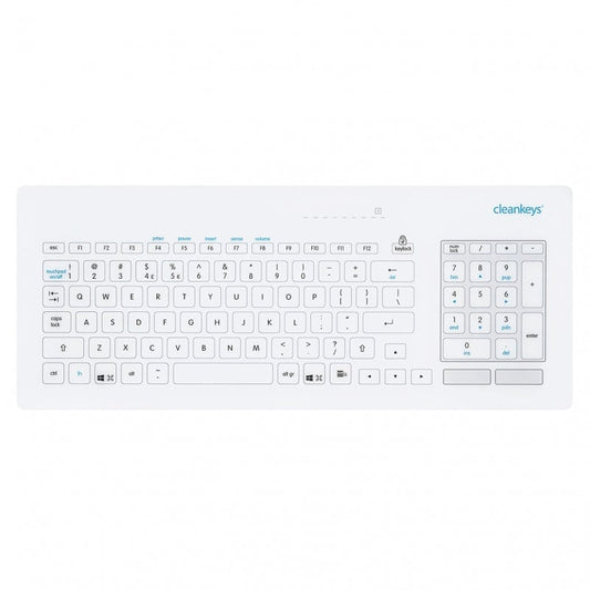 GETT CK5 Cleankeys® Glass Keyboard US-EU