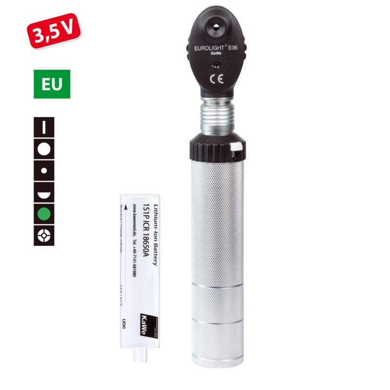 KaWe Eurolight E36 3.5 V Ophthalmoscope with NiMH battery