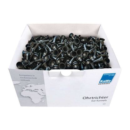 KaWe Disposable Ear Funnels, black 4 mm