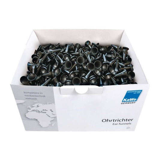 KaWe Disposable Ear Funnels, black 4 mm