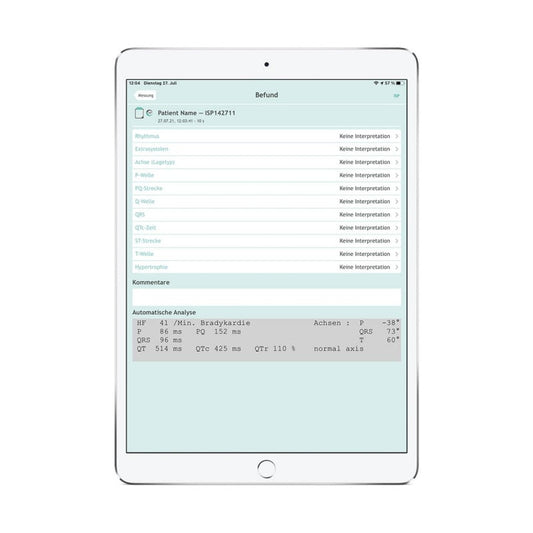 CardioSecur Pro Measurement Software automatic