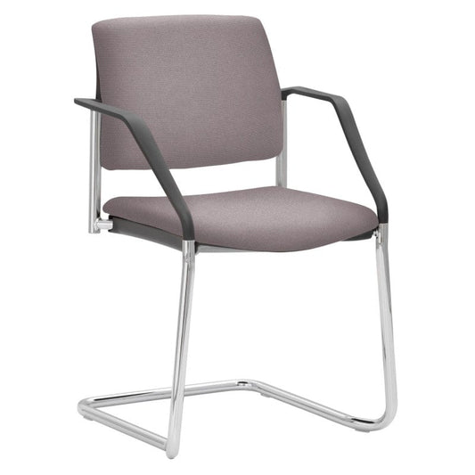 myPLANO Stackable Cantilever Chair chrome | light brown