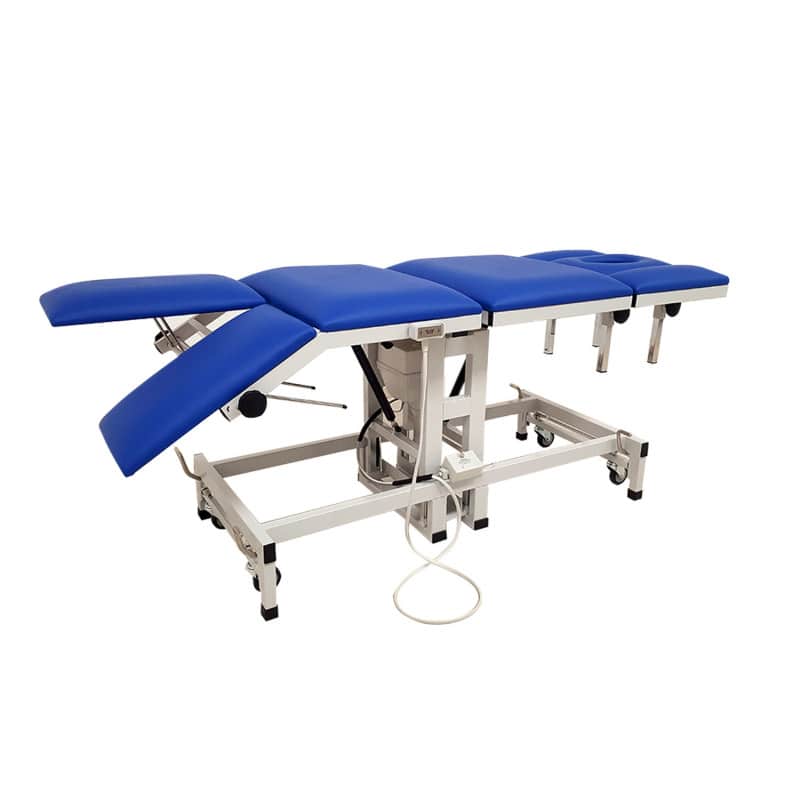 Electrically Height-Adjustable Treatment Couch brilliant blue