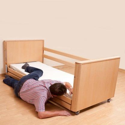 Aldena Nursing Bed with wooden slatted base
