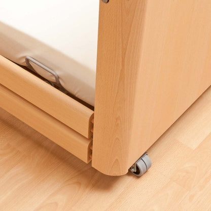 Aldena Nursing Bed with wooden slatted base