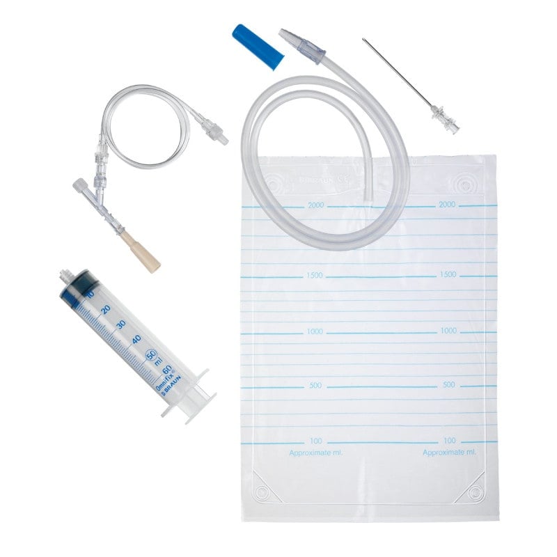 Pleurofix® Pleural Puncture Set No. 2 (with double anti reflux valve)