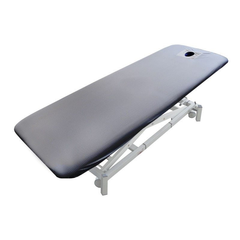 TOUCHME Treatment Table Covers with face cut-out, 80 x 195 cm | Hexagon dark