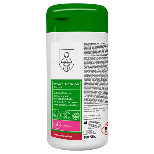 Velox Duo Wipes re-fill pack (50 wipes)