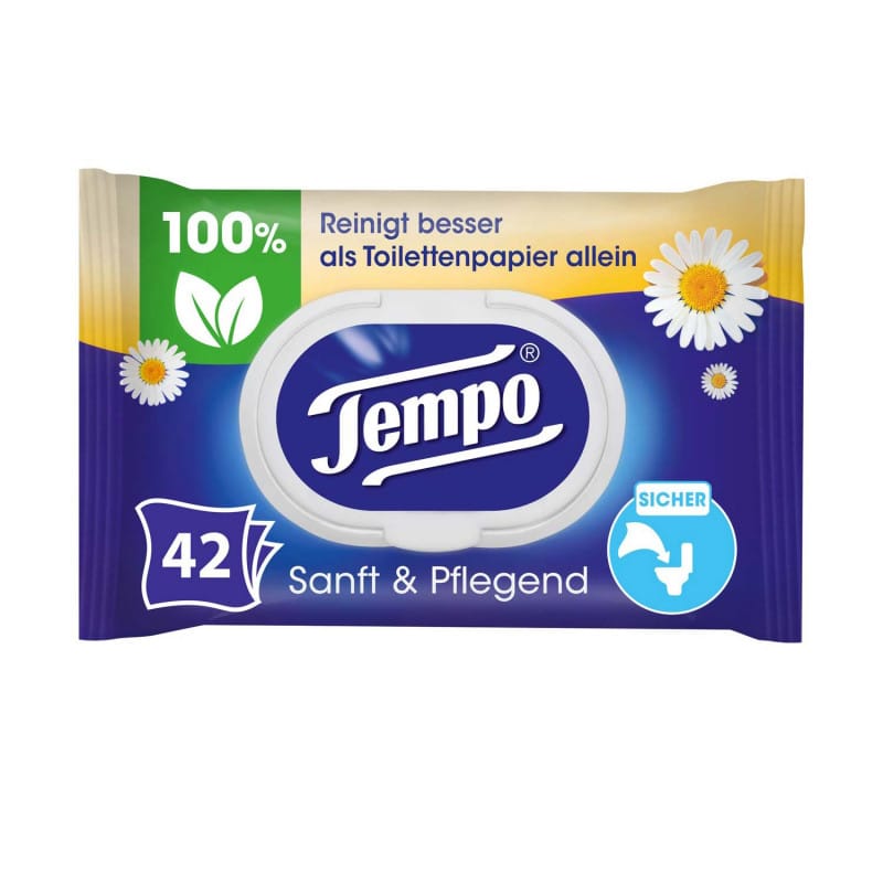 TEMPO Moist Toilet Tissues Gentle for Kids