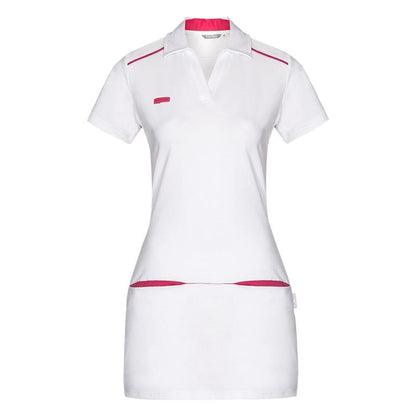 Tamara Long Polo Shirt L | pink