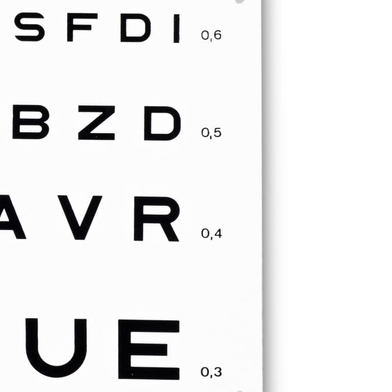 Eye Charts Letters, 3 m spacing
