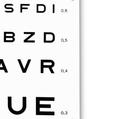 Eye Charts Letters, 3 m spacing