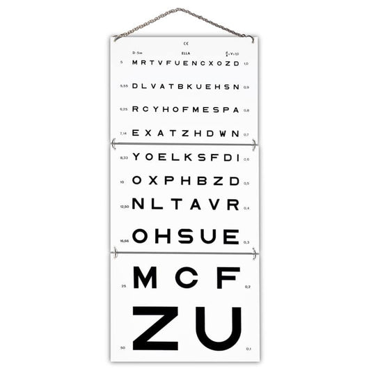 Eye Charts Letters, 5 m spacing