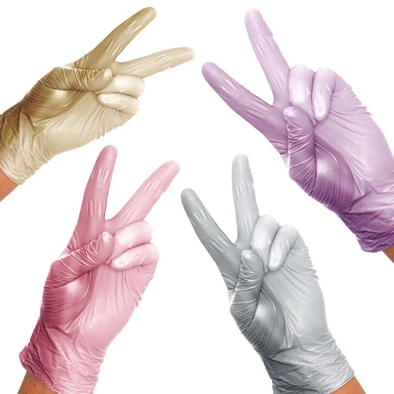 Unigloves FANCY Nitrile Gloves silver | XL