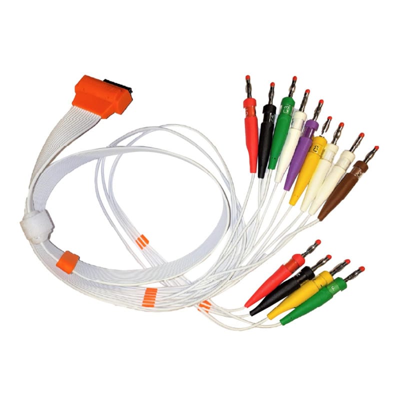 Cubestress HD+ Patient Cable with banana plugs