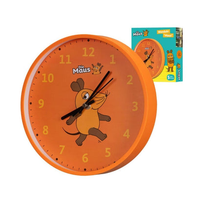 Wall Clock for Kids mouse-duck-elephant