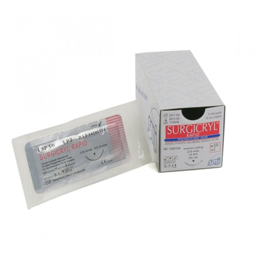 Surgicryl Rapid USP2-0 EP3 75cm HR26