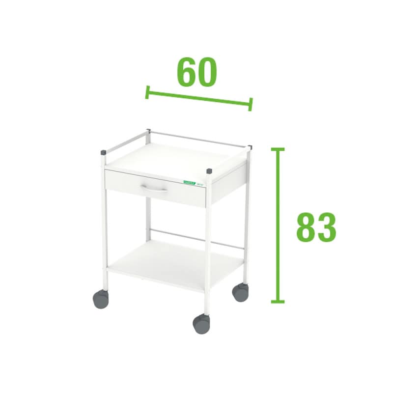 Multipurpose Trolley, 83 x 60 cm (H x W) 2 drawers