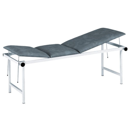 3-Section Exam Table chrome plated steel | magenta