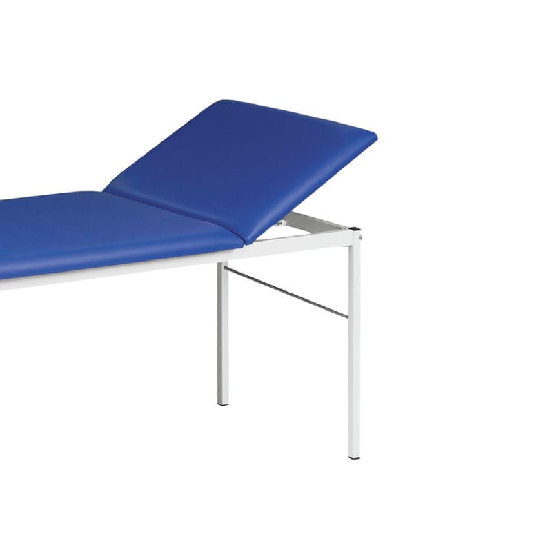 Examination Table with Adjustable Headrest partially chrome-plated steel | grey