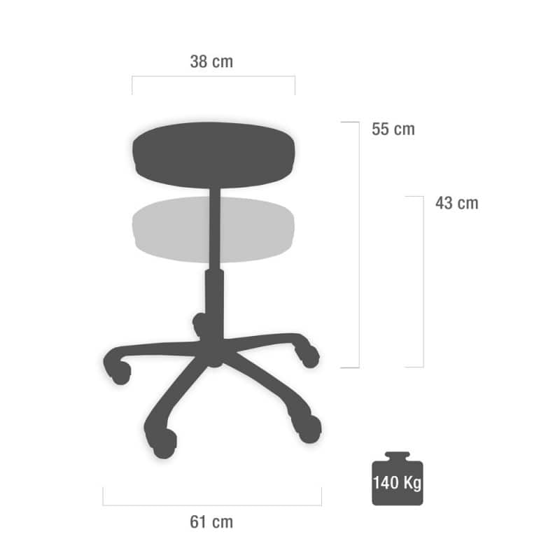 Lab Swivel Stool mandarin