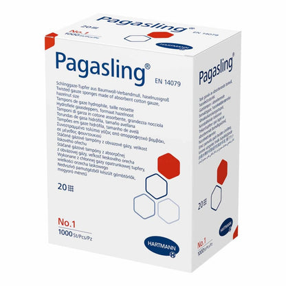 Pagasling Swabs, Non-sterile Size 1 (hazelnut-sized), 1000 pcs