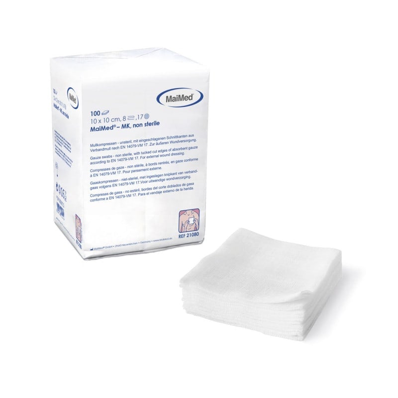 Non-Sterile Gauze Compresses 8-ply | 5 x 5 cm
