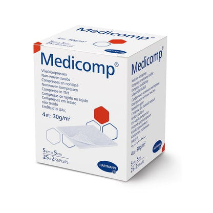 Medicomp Non-Woven Compresses non-sterile | 5 x 5 cm