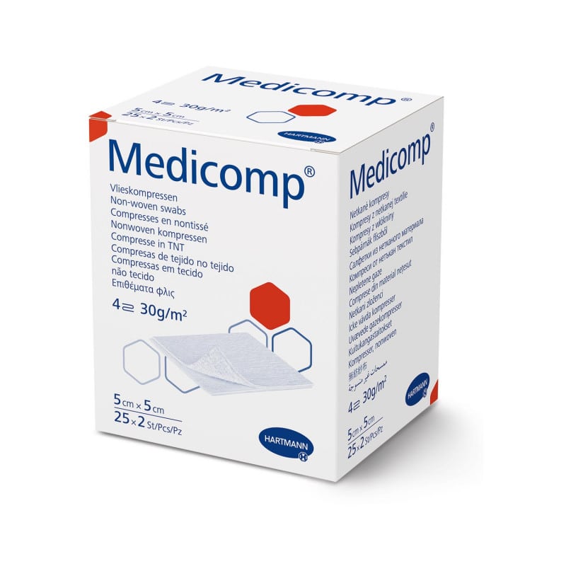 Medicomp Non-Woven Compresses sterile | 10 x 20 cm