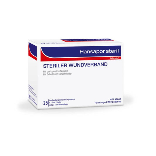 Hansapor sterile 6 x 7cm | 25 pcs