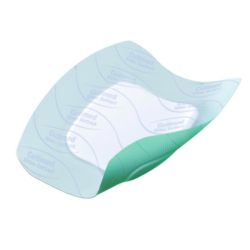 Cutimed® Siltec® Sorbact® 17.5 cm x 17.5 cm (6 PCS)