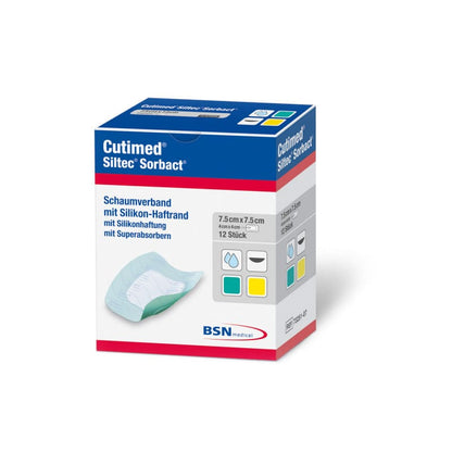 Cutimed® Siltec® Sorbact® 10 cm x 10 cm (12 PCS)