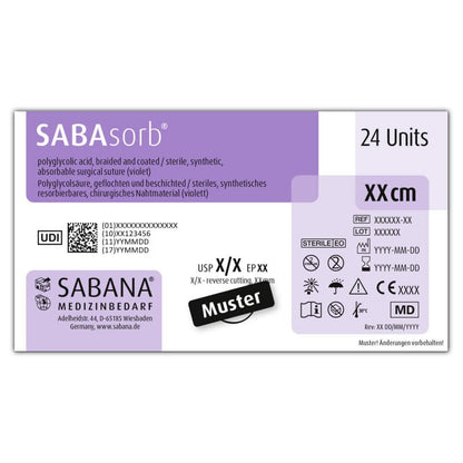 SABAsorb® USP 6-0 EP 0,7 DS-12-45