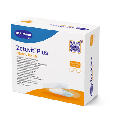 Zetuvit Plus Silicone Border 15 x 25 cm