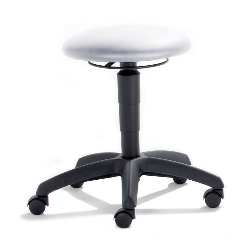 Universal Swivel Stool with ring release | white