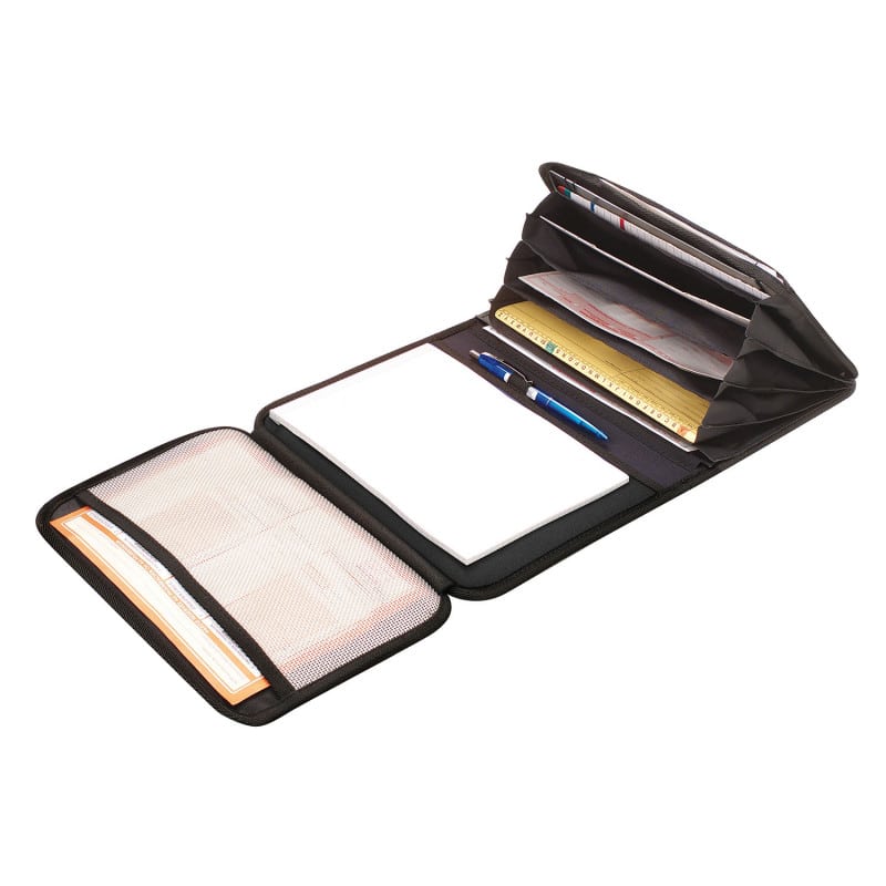 Expanding Folder with 9 Compartments black