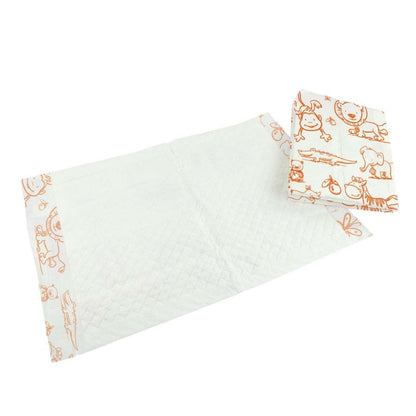 Baby Underlays 40x60cm, 50pcs. zoo animals (orange)