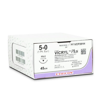 Vicryl Plus Violet Absorbable Sutures USP2-0 70cm CT1