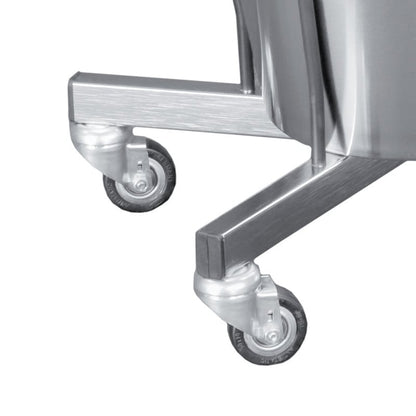 Mobile Rubbish Bin without Push Handle