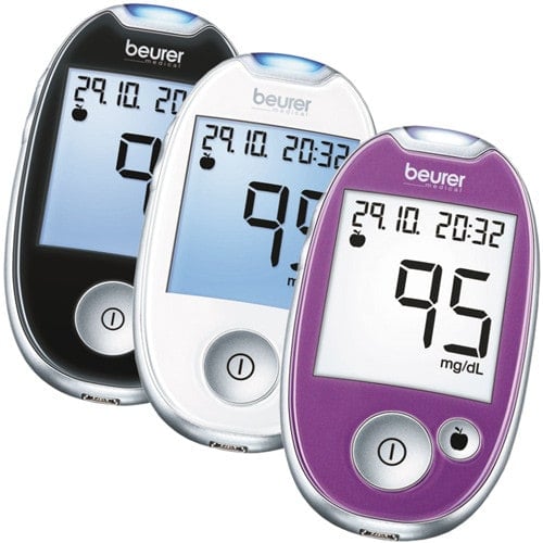 Beurer GL44 blood glucose monitor mg-dl | white