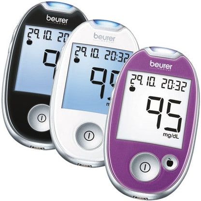 Beurer GL44 blood glucose monitor mg-dl | white